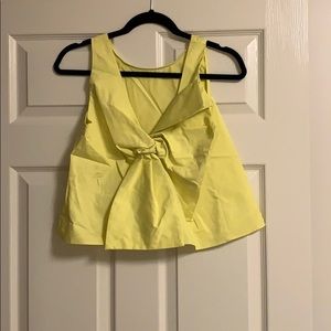 Zara Crop with Bow Back Detail